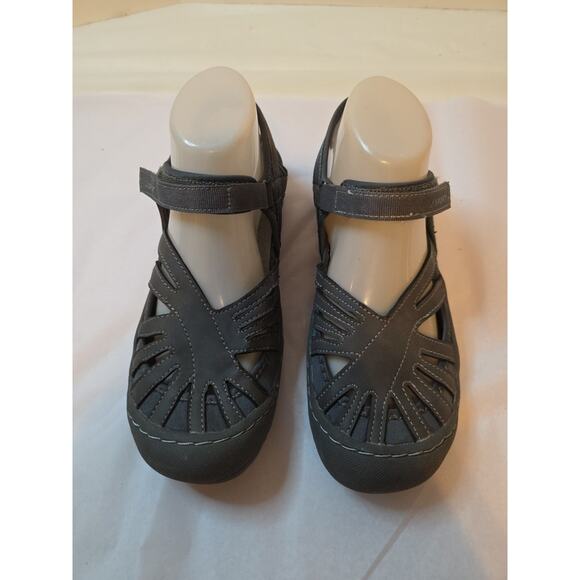 Jambu J Sport Poppy Gray Women's 8 M Sandals With Ankle Strap - Picture 3 of 13